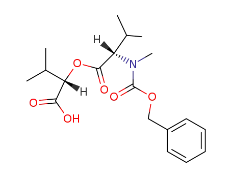 2-(N-benzyloxycarbonyl-N-methylamino)-3-methylbutyric acid 1-carboxy-2-methylpropyl ester