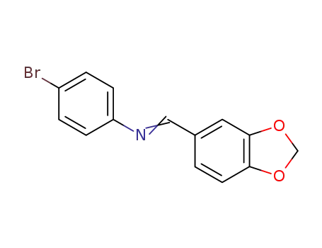 N-[(E)-1,3-benzodioxol-5-ylmethylidene]-4-bromoaniline