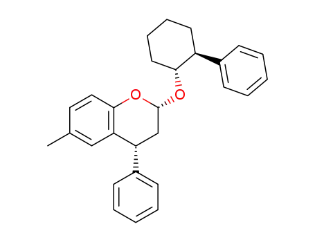 Molecular Structure of 828933-85-3 (2H-1-Benzopyran,
3,4-dihydro-6-methyl-4-phenyl-2-[[(1R,2S)-2-phenylcyclohexyl]oxy]-,
(2S,4R)-)