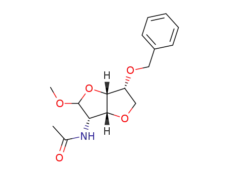 (1S,4S,5R,8R)-4-acetamido-8-benzyloxy-3-methoxy-2,6-dioxabicyclo[3.3.0]octane