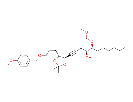 1-{5-[3-(4-methoxybenzyloxy)-propyl]-2,2-dimethyl-[1,3]dioxolan-4-yl}-5-methoxymethoxy-undec-1-yn-4-ol