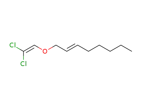 Molecular Structure of 877203-75-3 (2-Octene, 1-[(2,2-dichloroethenyl)oxy]-, (2E)-)