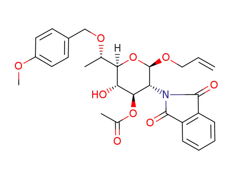 allyl (6S)-3-O-acetyl-2-deoxy-6-O-(p-methoxybenzyl)-6-C-methyl-2-phthalimido-β-D-glucopyranoside