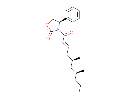 2-Oxazolidinone,
3-[(2E,5S,7S)-5,7-dimethyl-1-oxo-2-decenyl]-4-phenyl-, (4R)-