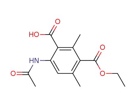 1,3-Benzenedicarboxylic acid, 4-(acetylamino)-2,6-dimethyl-, 1-ethyl
ester
