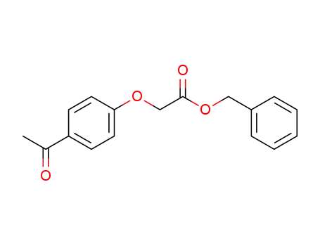 Molecular Structure of 851875-31-5 (benzyl 2-(4-acetylphenoxy)acetate)