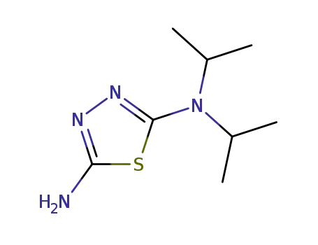 Molecular Structure of 72269-92-2 (2-Amino-5-(diisopropylamino)-1,3,4-thiadiazole)