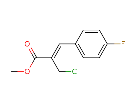 Molecular Structure of 847653-89-8 (2-Propenoic acid, 2-(chloromethyl)-3-(4-fluorophenyl)-, methyl ester,
(2Z)-)
