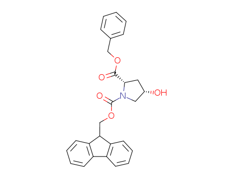 1,2-Pyrrolidinedicarboxylic acid, 4-hydroxy-, 1-(9H-fluoren-9-ylmethyl) 2-(phenylmethyl) ester, (2S,4S)-