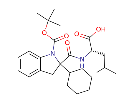 N-{[1-(tert-butoxycarbonyl)-2-cyclohexyl-2,3-dihydro-1H-indol-2-yl]carbonyl}-L-leucine
