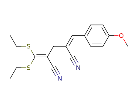 2-(bisethyl(ethylthio)methylene)-4-(4-methoxybenzylidene)pentanedinitrile
