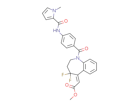 Acetic acid,
[4,4-difluoro-1,2,3,4-tetrahydro-1-[4-[[(1-methyl-1H-pyrrol-2-yl)carbonyl]
amino]benzoyl]-5H-1-benzazepin-5-ylidene]-, methyl ester, (2Z)-