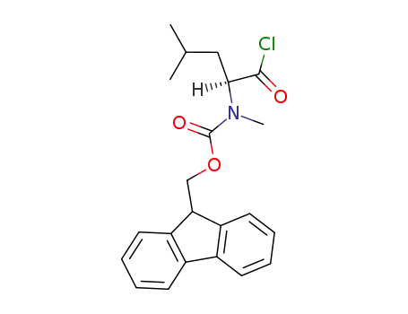 Carbamic acid, [(1S)-1-(chlorocarbonyl)-3-methylbutyl]methyl-,
9H-fluoren-9-ylmethyl ester