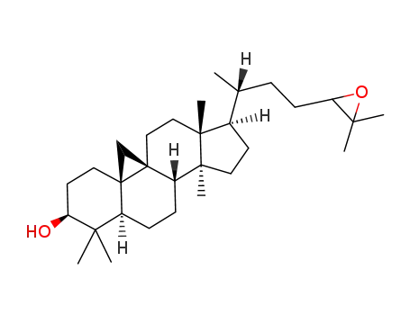 Molecular Structure of 26955-76-0 (cycloartan-24,25-epoxy-3β-ol)
