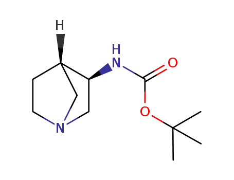 Carbamic acid, (1R,3R,4S)-1-azabicyclo[2.2.1]hept-3-yl-, 1,1-dimethylethyl