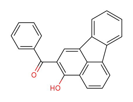 Molecular Structure of 65593-31-9 (Methanone, (3-hydroxy-2-fluoranthenyl)phenyl-)