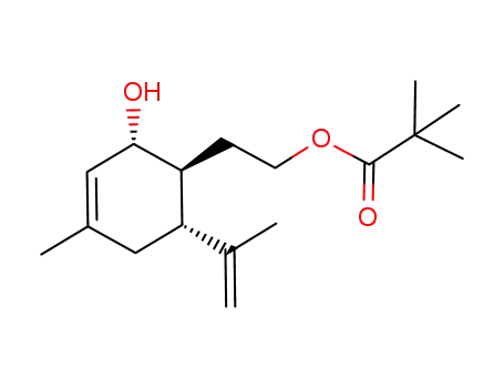 2-[(1S,2R,6R)-2-hydroxy-4-methyl-6-(prop-1-en-2-yl)cyclohex-3-enyl]ethyl pivalate