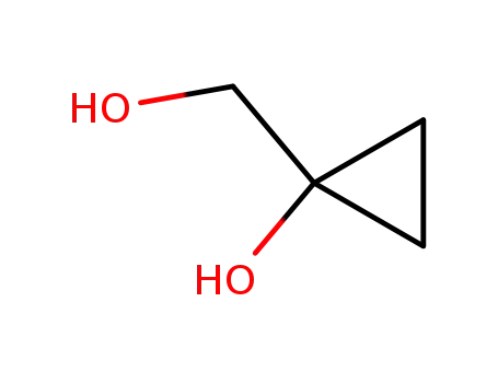 Molecular Structure of 42082-92-8 (CYCLOPROPANEMETHANOL, 1-HYDROXY-)