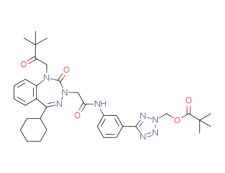 C<sub>35</sub>H<sub>44</sub>N<sub>8</sub>O<sub>5</sub>