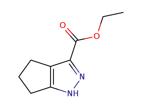 Molecular Structure of 5932-31-0 (3-CYCLOPENTAPYRAZOLECARBOXYLIC ACID, 1,4,5,6-TETRAHYDRO-, ETHYL ESTER)