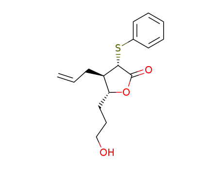 (3S,4R,5R)-4-allyl-5-(3-hydroxypropyl)-3-phenylthio-dihydrofuran-2-one