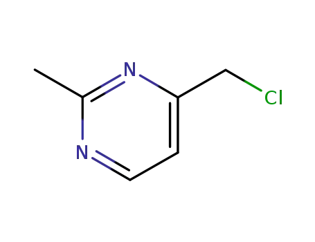 Molecular Structure of 89967-01-1 (Pyrimidine, 4-(chloromethyl)-2-methyl- (9CI))
