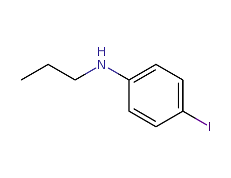 Molecular Structure of 160127-66-2 (Benzenamine, 4-iodo-N-propyl-)