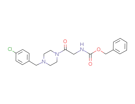 benzyl ester of {2-[4-(4-chlorobenzyl)piperazin-1-yl]-2-oxoethyl}carbamic acid