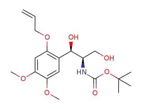 tert-butyl (1R,2R)-1-(2-allyloxy-4,5-dimethoxyphenyl)-1,3-dihydroxypropan-2-ylcarbamate