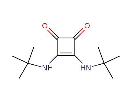 Molecular Structure of 21647-16-5 (3-Cyclobutene-1,2-dione, 3,4-bis[(1,1-dimethylethyl)amino]-)