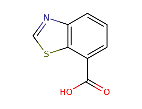 Molecular Structure of 677304-83-5 (7-Benzothiazolecarboxylicacid(9CI))