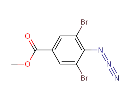 Molecular Structure of 140635-68-3 (Benzoic acid, 4-azido-3,5-dibromo-, methyl ester)