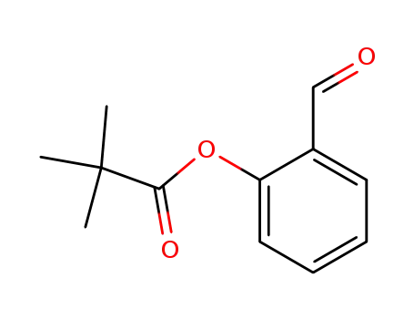 Molecular Structure of 19820-46-3 (Propanoic acid, 2,2-dimethyl-, 2-formylphenyl ester)