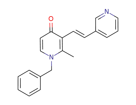 4(1H)-Pyridinone,
2-methyl-1-(phenylmethyl)-3-[(1E)-2-(3-pyridinyl)ethenyl]-