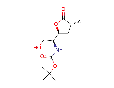 (1S,2'S,4'R)-[2-hydroxy-1-(4-methyl-5-oxotetrahydrofuran-2-yl)ethyl]carbamic acid tert-butyl ester