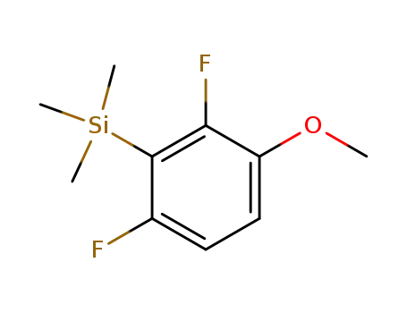 Molecular Structure of 114636-02-1 (2-(trimethylsilyl)-4-methoxy-1,3-difluorobenzene)