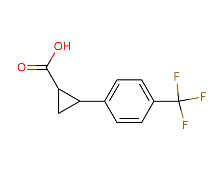 Molecular Structure of 2262-03-5 (2-(4-(trifluoroMethyl)phenyl)cyclopropanecarboxylic acid)