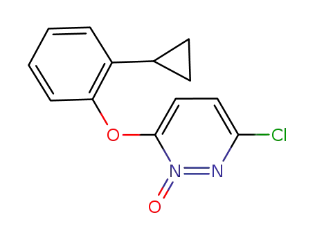 Molecular Structure of 499234-73-0 (3-chloro-6-(2-cyclopropylphenoxy)-pyridazine 1-oxide)