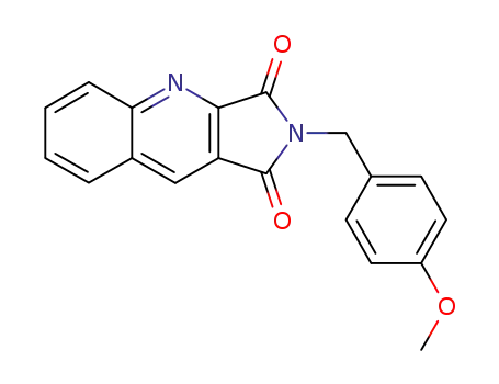 Molecular Structure of 929206-53-1 (1H-Pyrrolo[3,4-b]quinoline-1,3(2H)-dione, 2-[(4-methoxyphenyl)methyl]-)