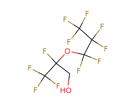 Molecular Structure of 26537-88-2 (2-PERFLUOROPROPOXY-2,3,3,3-TETRAFLUOROPROPANOL)