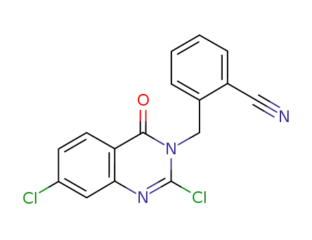 2-((2,7-dichloro-4-oxoquinazolin-3(4H)-yl)methyl)benzonitrile