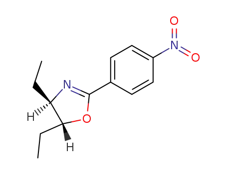 Molecular Structure of 25943-08-2 (2-Oxazoline, 4,5-diethyl-2-(p-nitrophenyl)-, cis-)