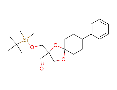 1,4-Dioxaspiro[4.5]decane-2-carboxaldehyde,
2-[[[(1,1-dimethylethyl)dimethylsilyl]oxy]methyl]-8-phenyl-