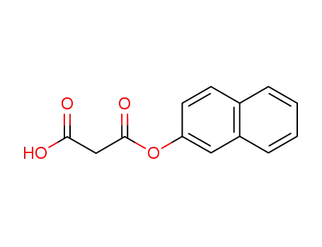 Molecular Structure of 60179-49-9 (Propanedioic acid, mono-2-naphthalenyl ester)