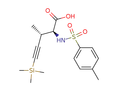 (2S,3S)-2-(para-toluenesulfonylamino)-3-methyl-5-trimethylsilylpent-4-ynoic acid