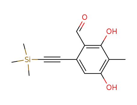 2,4-dihydroxy-3-methyl-6-trimethylsilanylethynyl-benzaldehyde