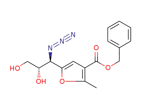benzyl 5-(1-azido-1-deoxy-D-erythro-1,2,3-trihydroxyprop-1-yl)-2-methylfuran-3-carboxylate
