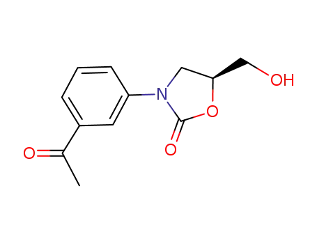 (5S)-3-(3-acetylphenyl)-5-(hydroxymethyl)-1,3-oxazolidin-2-one