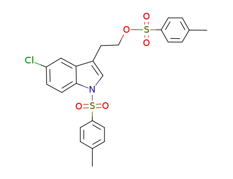 5-chloro-3-(p-toluenesulfonyloxyethyl)-1-(p-toluenesulfonyl)indole