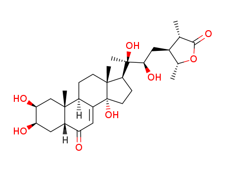 Stigmast-7-en-26-oicacid, 2,3,14,20,22,28-hexahydroxy-6-oxo-, g-lactone, (2b,3b,5b,22R,24S,25S,28R)-